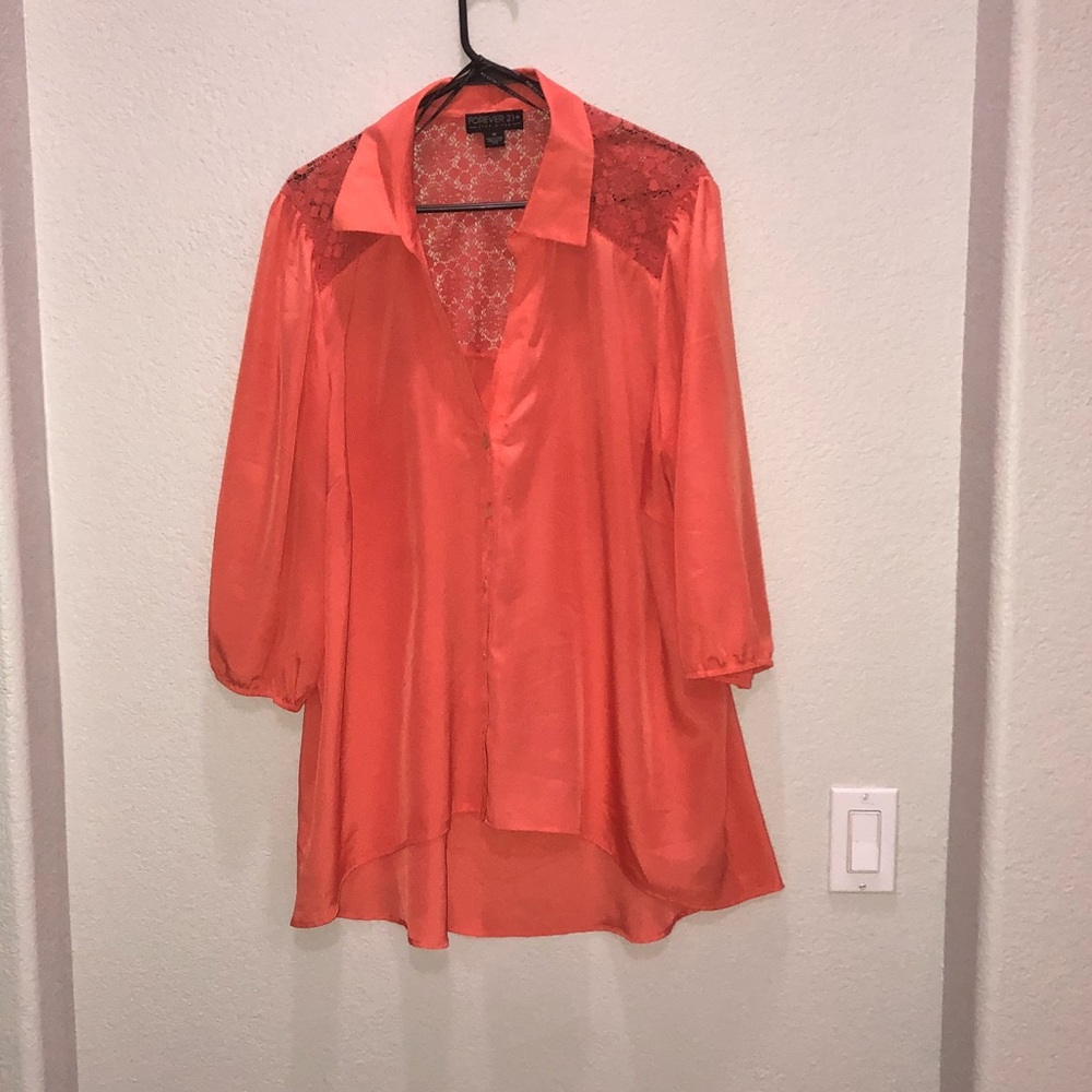 3X polyester blouse